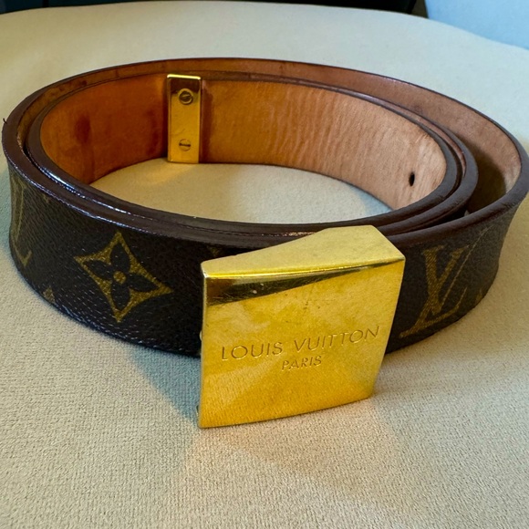 Louis Vuitton Unisex Monogram Belt 34/85cm - Picture 1 of 11
